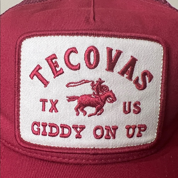Tecovas | Burgundy  “Giddy On Up” Trucker Hat - Picture 6 of 10